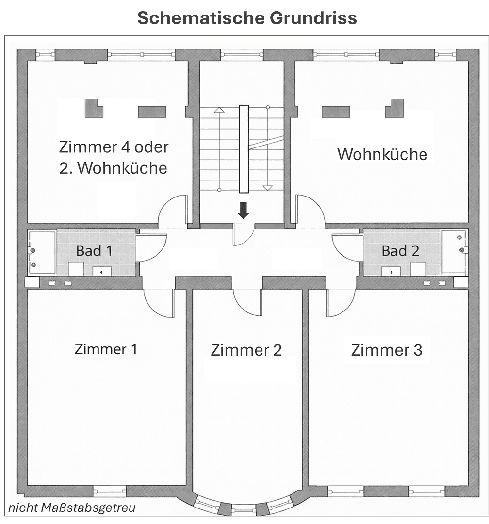 Prenájom bytu 5-izbový 111 m², Essen, Severné Porýnie - Westfálsko Prenájom bytu 5-izbový 111 m², Essen, Severné Porýnie - Westfálsko