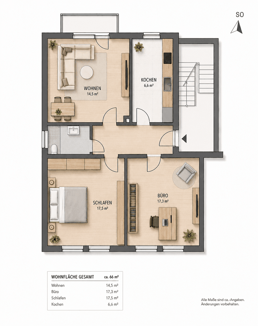 Prenájom bytu 3-izbový 66 m², Hatzfelder Str. 46, Paderborn, Severné Porýnie - Westfálsko Prenájom bytu 3-izbový 66 m², Hatzfelder Str. 46, Paderborn, Severné Porýnie - Westfálsko