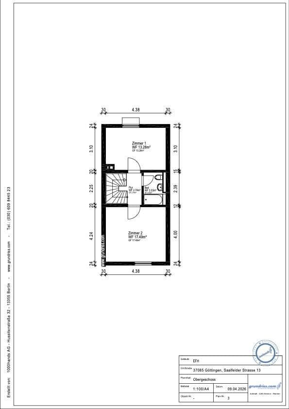 Predaj domu 104 m², pozemok 135 m², Saalfelder Strasse, Göttingen, Dolné Sasko Predaj domu 104 m², pozemok 135 m², Saalfelder Strasse, Göttingen, Dolné Sasko