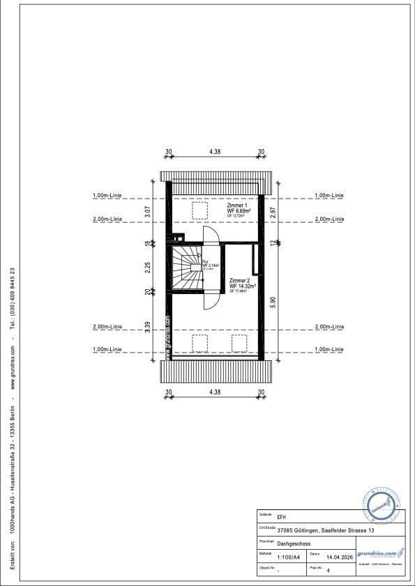 Predaj domu 104 m², pozemok 135 m², Saalfelder Strasse, Göttingen, Dolné Sasko Predaj domu 104 m², pozemok 135 m², Saalfelder Strasse, Göttingen, Dolné Sasko