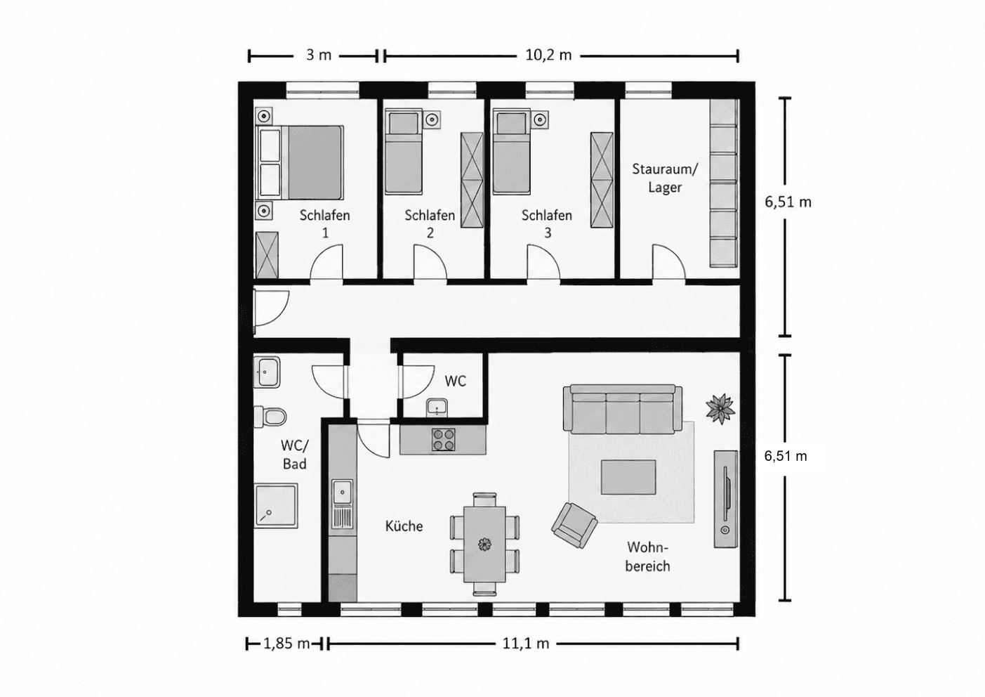 Predaj bytu 6-izbový 169 m², Haagstr. 1-5, Moers, Severné Porýnie - Westfálsko Predaj bytu 6-izbový 169 m², Haagstr. 1-5, Moers, Severné Porýnie - Westfálsko