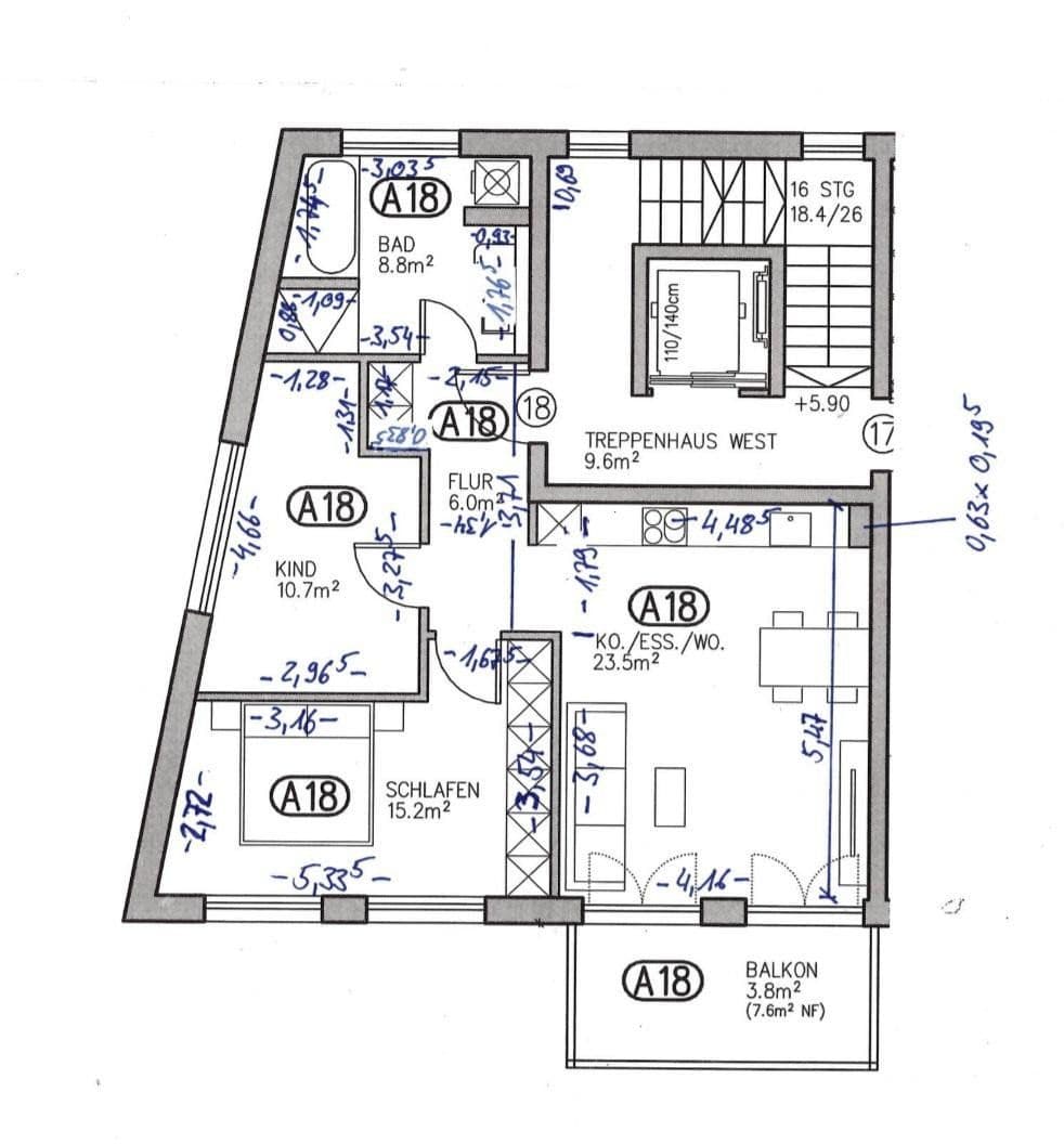 Prenájom bytu 3-izbový 68 m², Schillerstraße 22b, Dachau, Bavorsko Prenájom bytu 3-izbový 68 m², Schillerstraße 22b, Dachau, Bavorsko