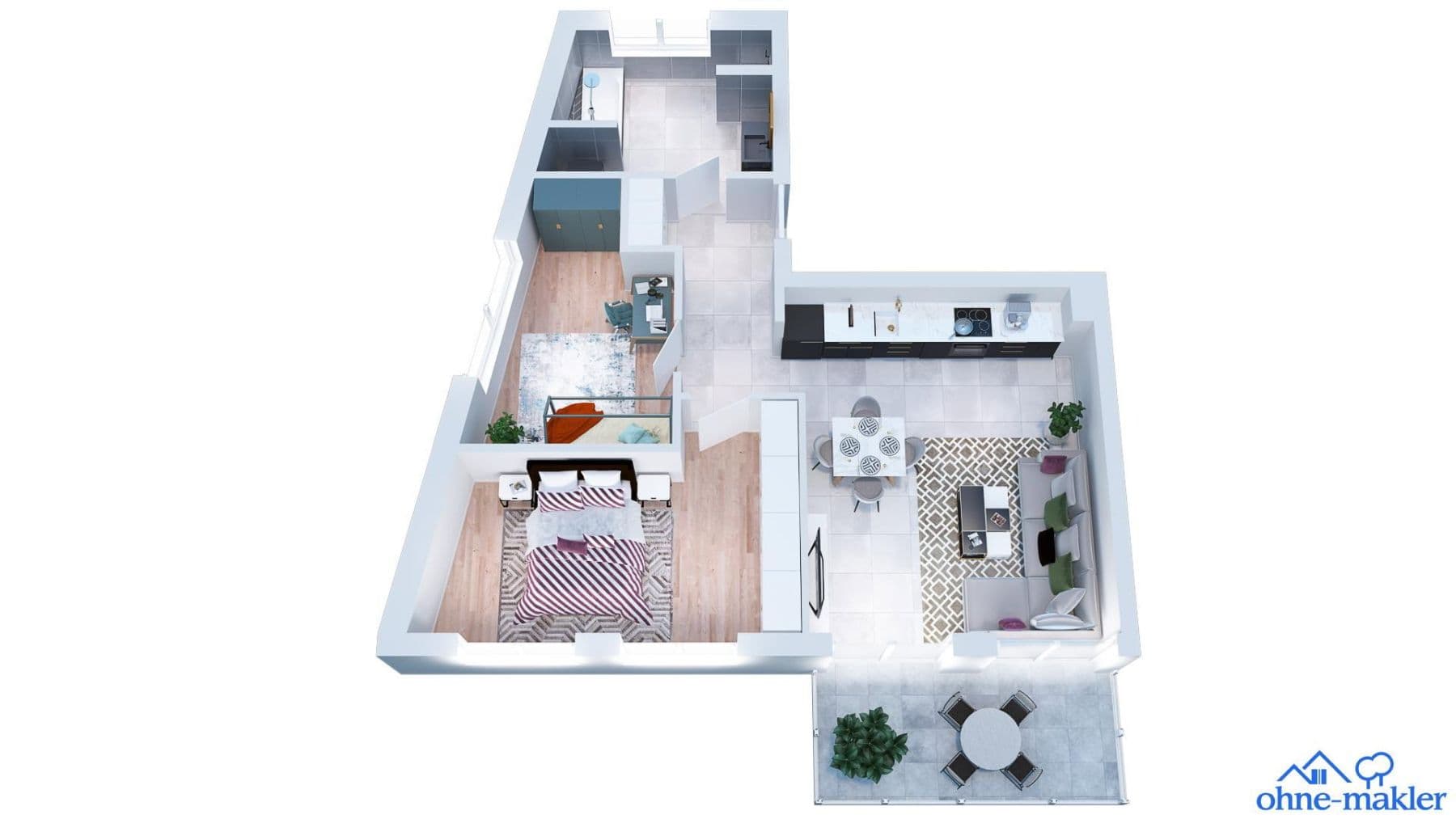 Prenájom bytu 3-izbový 68 m², Schillerstraße 22b, Dachau, Bavorsko Prenájom bytu 3-izbový 68 m², Schillerstraße 22b, Dachau, Bavorsko
