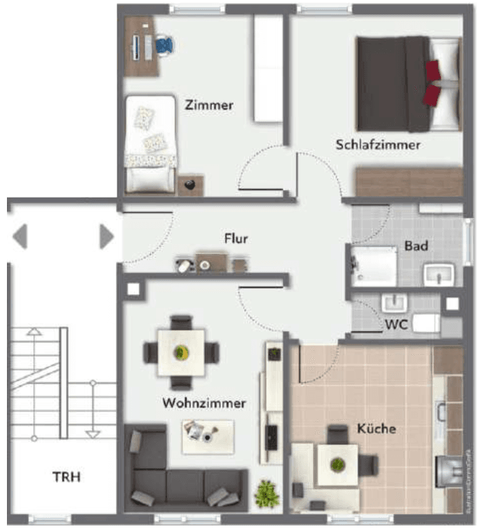 Prenájom bytu 3-izbový 63 m², Brunnenweg 3, Loßburg, Bádensko-Wurttembersko Prenájom bytu 3-izbový 63 m², Brunnenweg 3, Loßburg, Bádensko-Wurttembersko