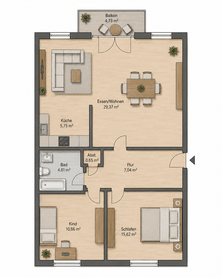 Prenájom bytu 2-izbový 75 m², Bad Soden-Salmünster, Hesensko Prenájom bytu 2-izbový 75 m², Bad Soden-Salmünster, Hesensko