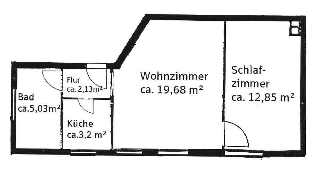 Prenájom bytu 2-izbový 39 m², Holbeinstrasse 47, Lindau (Bodensee), Bavorsko Prenájom bytu 2-izbový 39 m², Holbeinstrasse 47, Lindau (Bodensee), Bavorsko