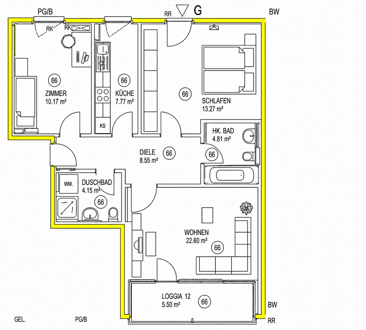 Predaj bytu 3-izbový 76 m², München, Bavorsko Predaj bytu 3-izbový 76 m², München, Bavorsko