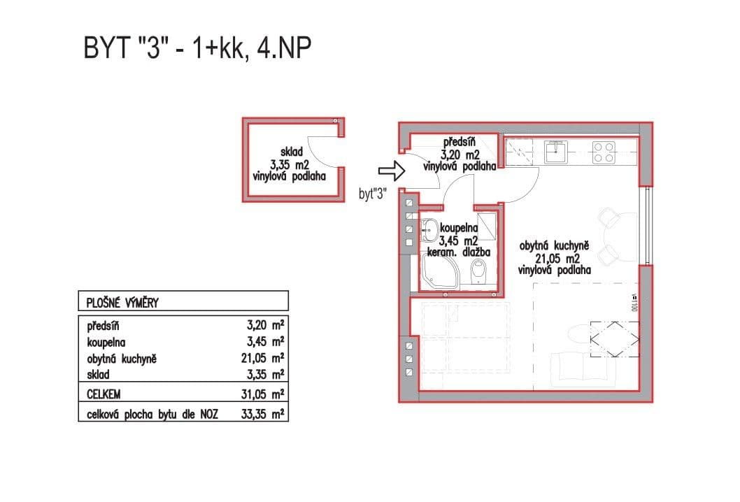 Prenájom bytu 1-izbový 33 m², Kosmákova, Brno, Jihomoravský kraj Prenájom bytu 1-izbový 33 m², Kosmákova, Brno, Jihomoravský kraj