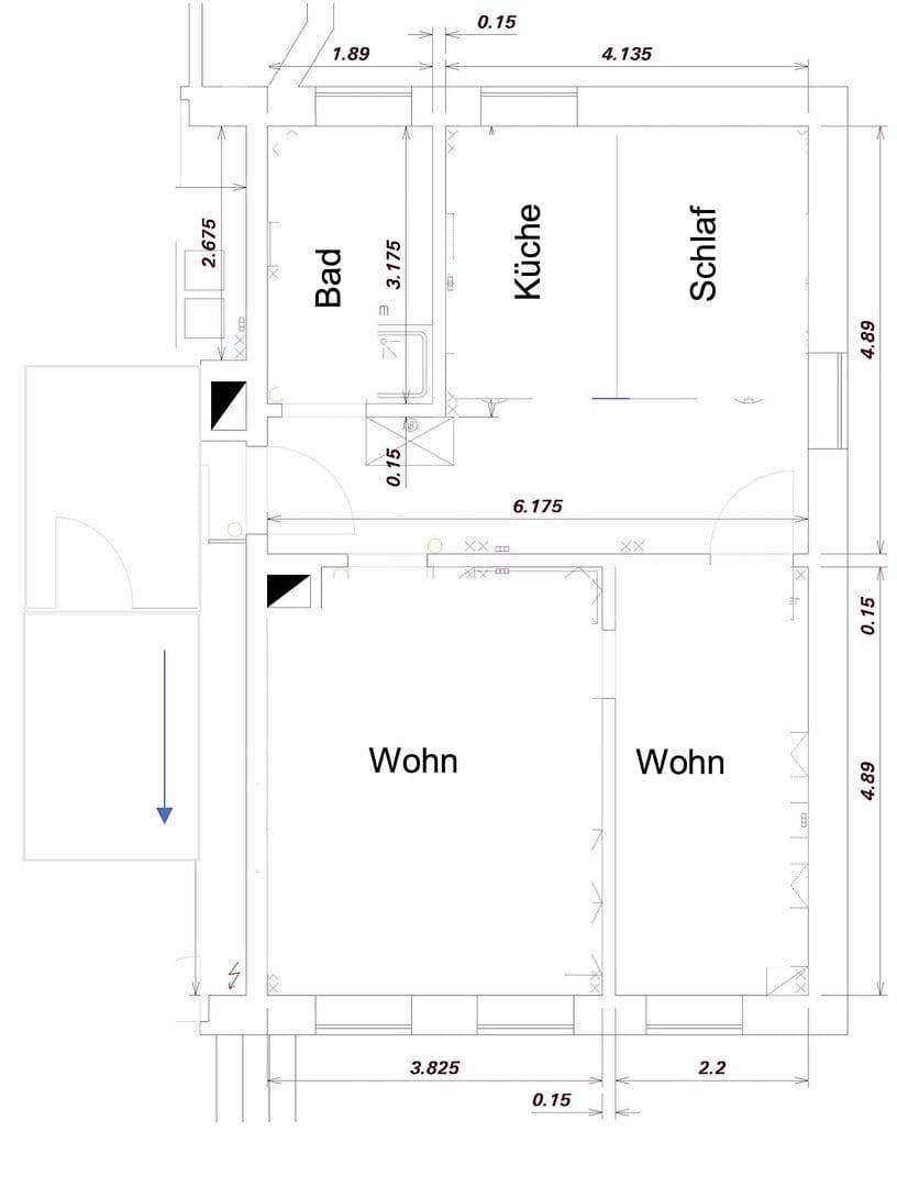 Prenájom bytu 3-izbový 65 m², Marktstraße 1, Wolfsburg, Dolné Sasko Prenájom bytu 3-izbový 65 m², Marktstraße 1, Wolfsburg, Dolné Sasko