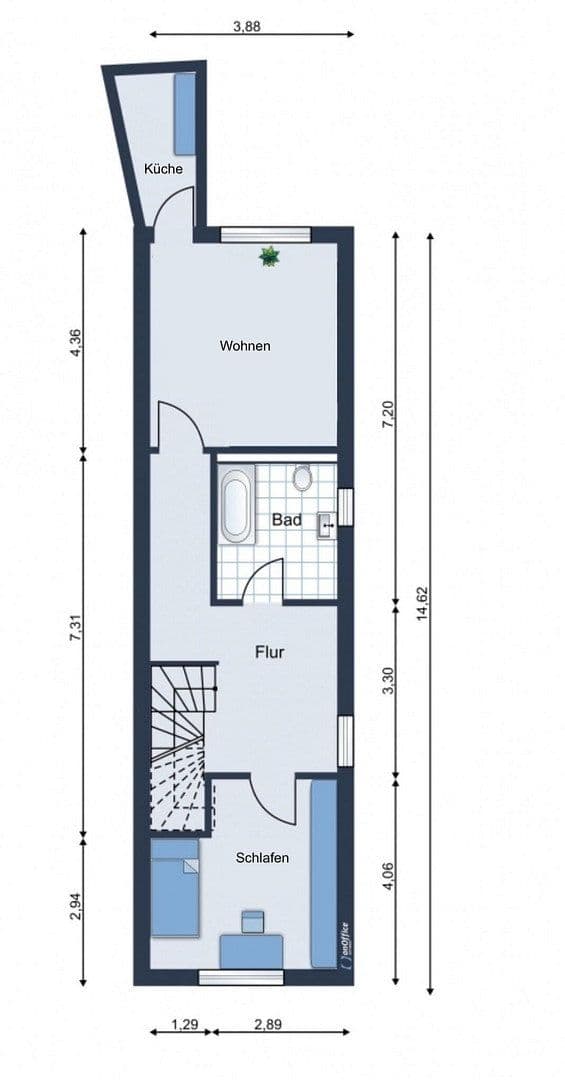 Prenájom bytu 2-izbový 66 m², Westerstraße 20, Wolfsburg, Dolné Sasko Prenájom bytu 2-izbový 66 m², Westerstraße 20, Wolfsburg, Dolné Sasko