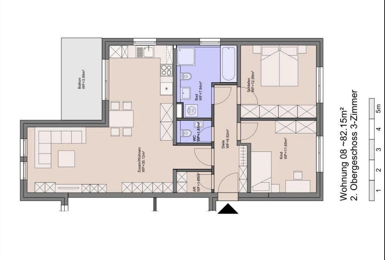 Predaj bytu 3-izbový 82 m², Stein, Bavorsko Predaj bytu 3-izbový 82 m², Stein, Bavorsko