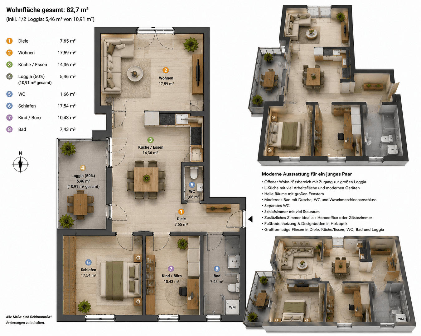 Prenájom bytu 3-izbový 82 m², Öhringen, Bádensko-Wurttembersko Prenájom bytu 3-izbový 82 m², Öhringen, Bádensko-Wurttembersko