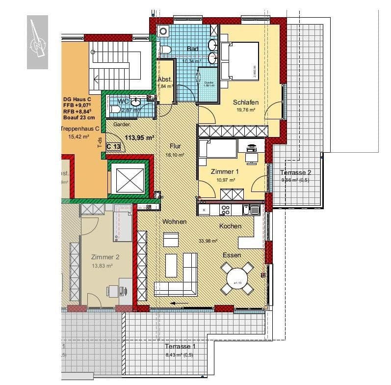 Predaj bytu 3-izbový 114 m², Geisingen, Bádensko-Wurttembersko Predaj bytu 3-izbový 114 m², Geisingen, Bádensko-Wurttembersko