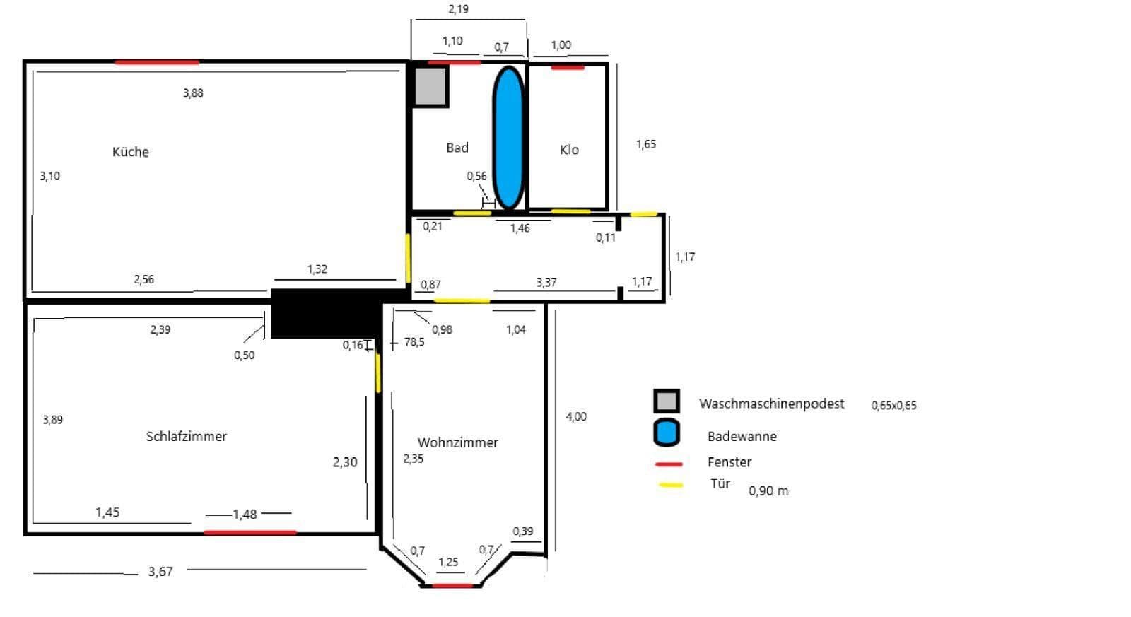Prenájom bytu 2-izbový 50 m², Biermannstraße 22, Augsburg, Bavorsko Prenájom bytu 2-izbový 50 m², Biermannstraße 22, Augsburg, Bavorsko