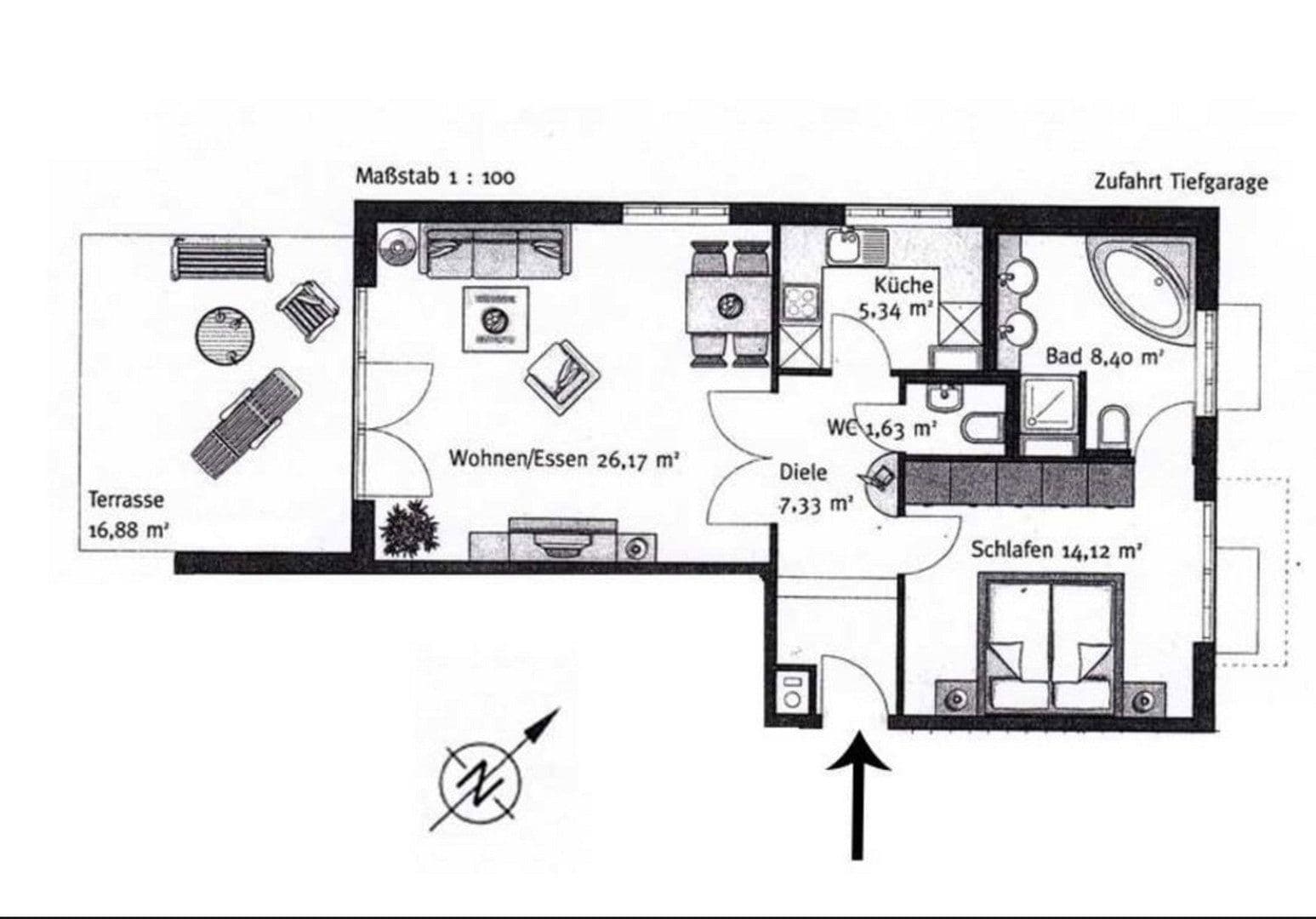 Prenájom bytu 2-izbový 71 m², München, Bavorsko Prenájom bytu 2-izbový 71 m², München, Bavorsko