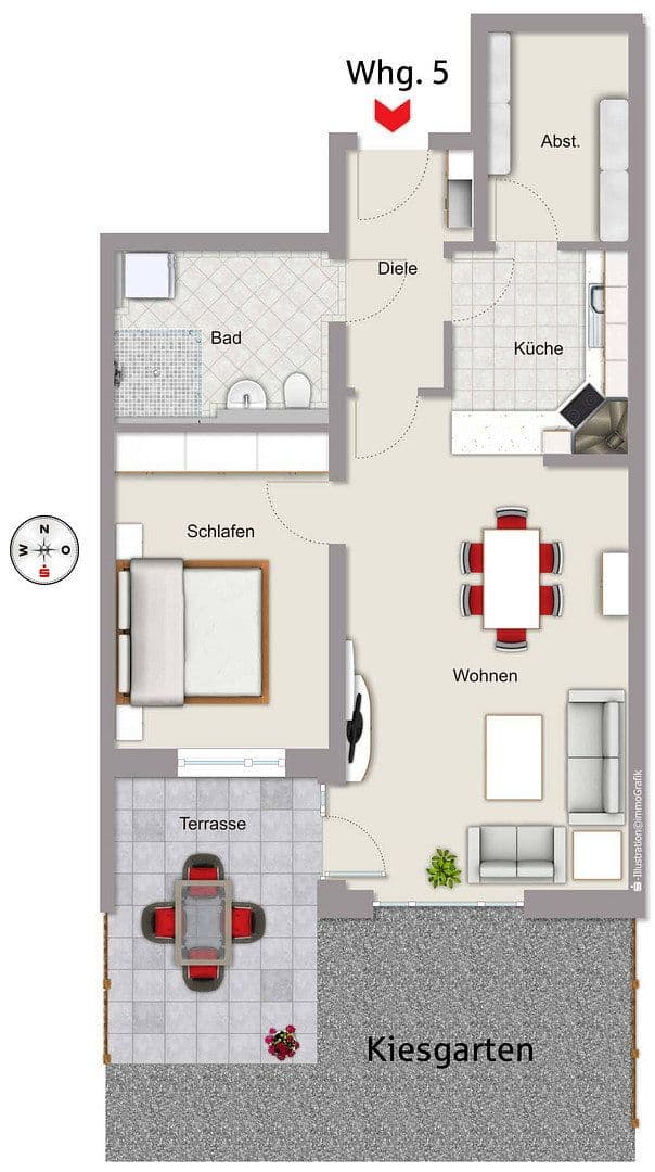 Prenájom bytu 2-izbový 71 m², Donaupark 20, Kelheim, Bavorsko Prenájom bytu 2-izbový 71 m², Donaupark 20, Kelheim, Bavorsko