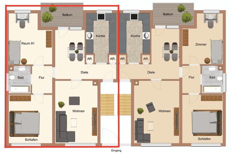 Prenájom bytu 3-izbový 77 m², Blücherstr. 20, Rennerod, Porýnie-Falcko Prenájom bytu 3-izbový 77 m², Blücherstr. 20, Rennerod, Porýnie-Falcko