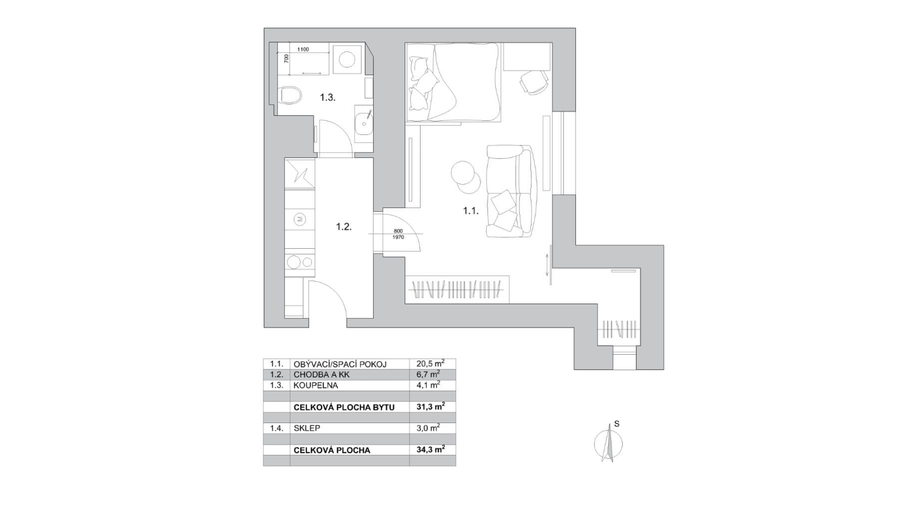 Predaj bytu 1-izbový 31 m², Dačického, Praha, Praha Predaj bytu 1-izbový 31 m², Dačického, Praha, Praha