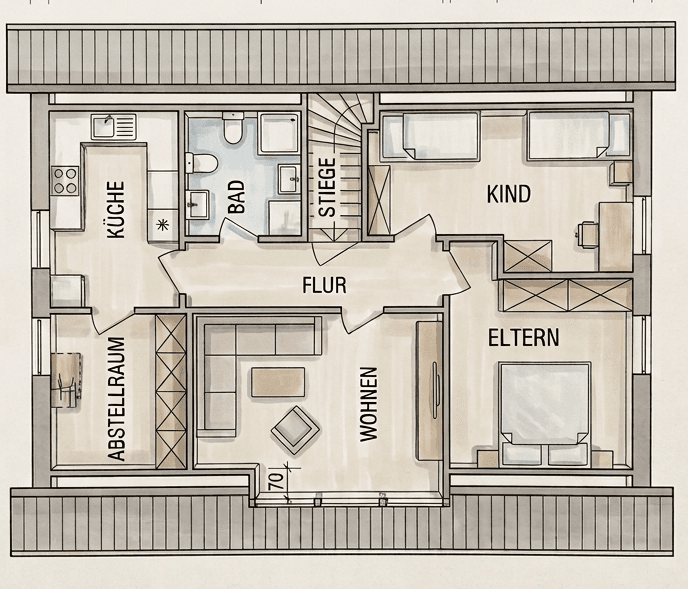 Predaj domu 140 m², pozemok 571 m², Hoffmannstraße 39, Ostrhauderfehn, Dolné Sasko Predaj domu 140 m², pozemok 571 m², Hoffmannstraße 39, Ostrhauderfehn, Dolné Sasko