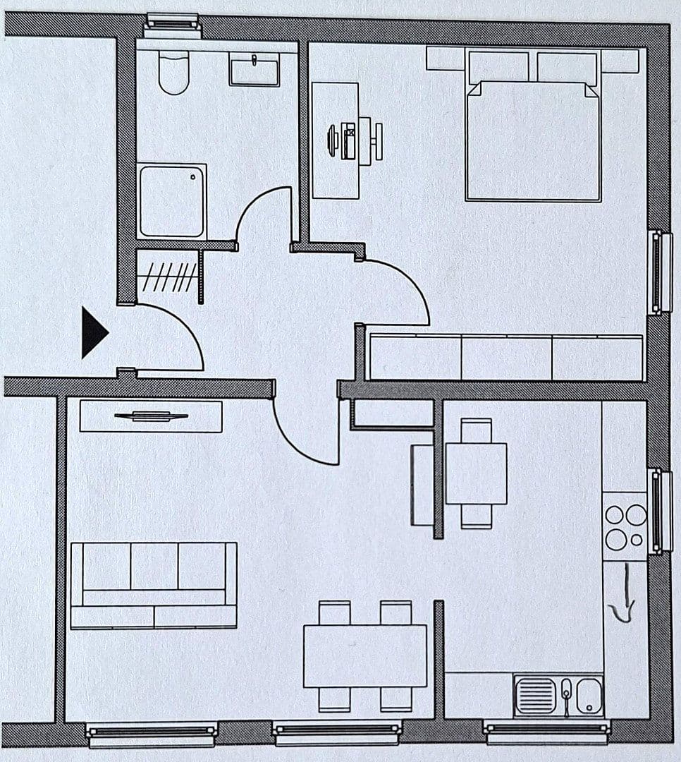 Prenájom bytu 2-izbový 61 m², Mannheim, Bádensko-Wurttembersko Prenájom bytu 2-izbový 61 m², Mannheim, Bádensko-Wurttembersko