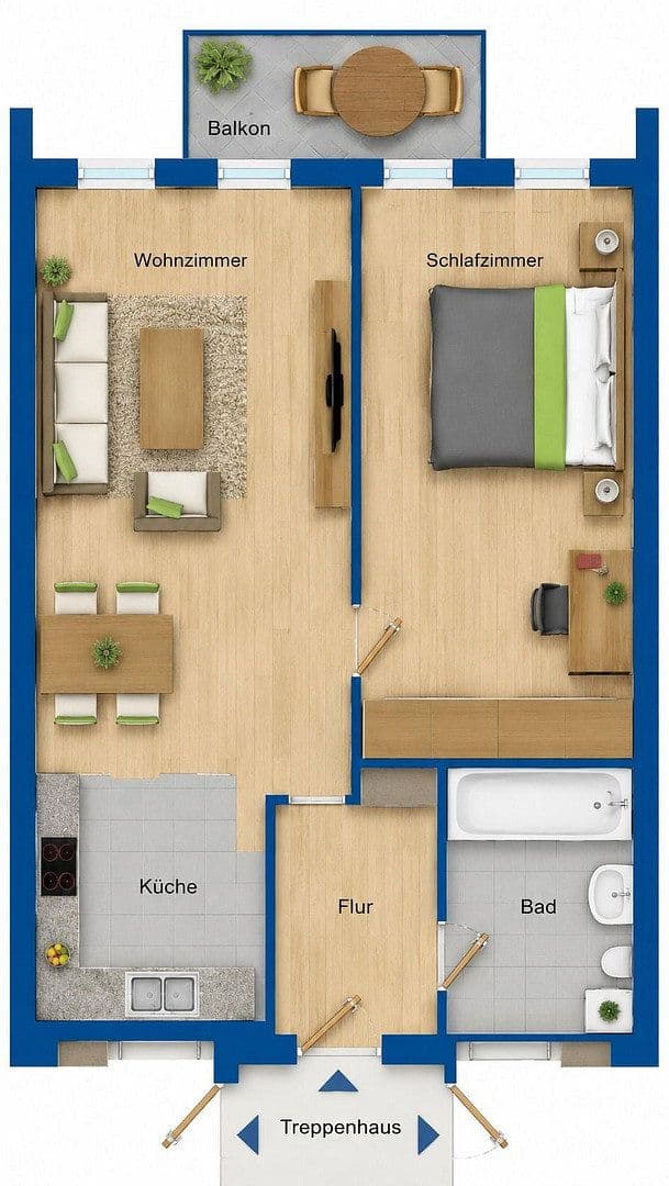 Prenájom bytu 2-izbový 58 m², Machern, Machern, Sasko Prenájom bytu 2-izbový 58 m², Machern, Machern, Sasko