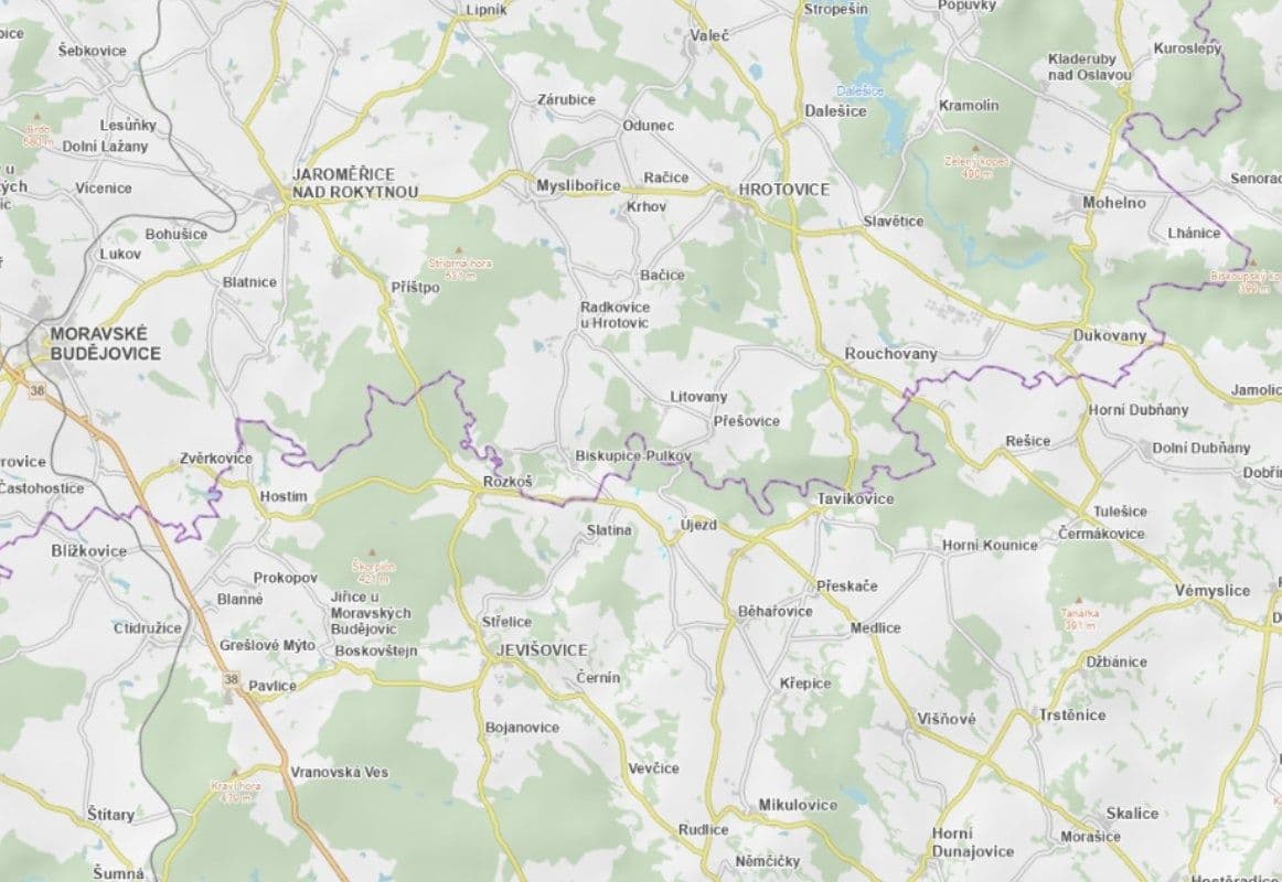 Predaj pozemku 23.074 m², Újezd, Jihomoravský kraj Predaj pozemku 23.074 m², Újezd, Jihomoravský kraj
