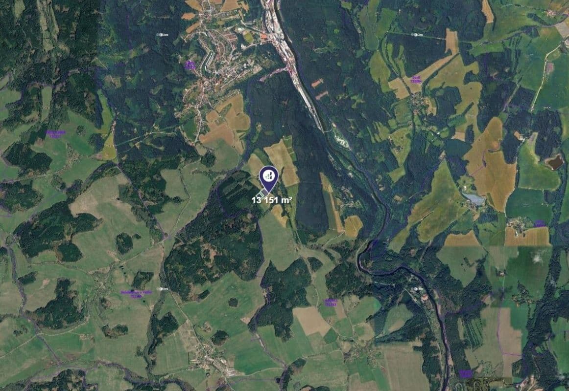 Predaj pozemku 4.384 m², Větřní, Jihočeský kraj Predaj pozemku 4.384 m², Větřní, Jihočeský kraj