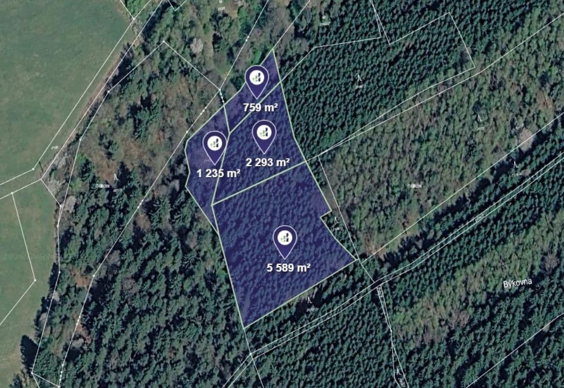 Predaj pozemku 3.292 m², Větřní, Jihočeský kraj Predaj pozemku 3.292 m², Větřní, Jihočeský kraj