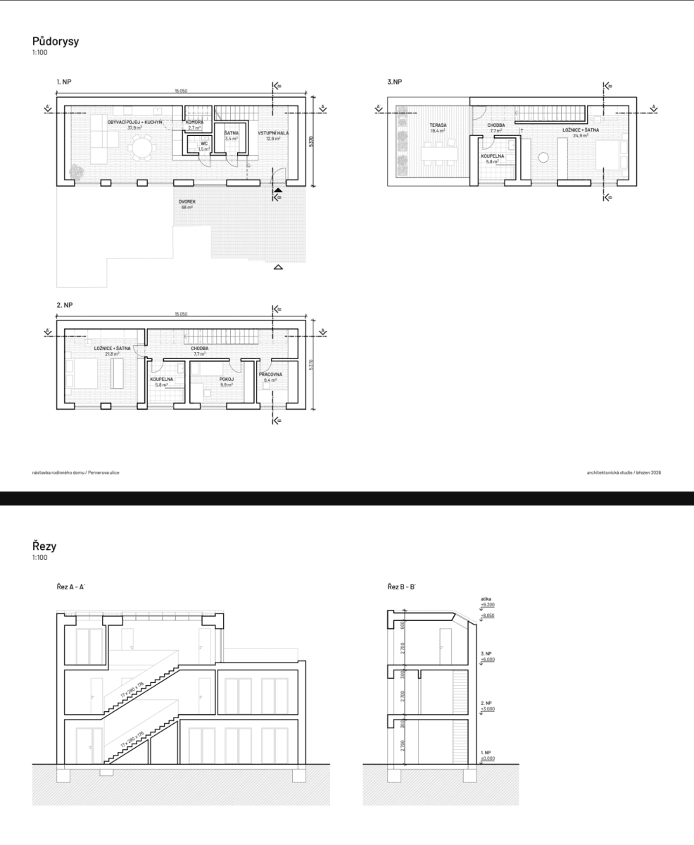 Predaj domu 61 m², pozemok 149 m², Pernerova, Praha, Praha Predaj domu 61 m², pozemok 149 m², Pernerova, Praha, Praha