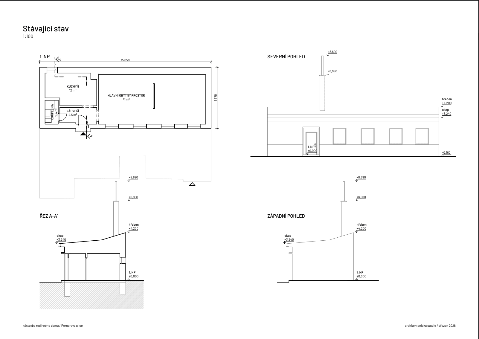 Predaj domu 61 m², pozemok 149 m², Pernerova, Praha, Praha Predaj domu 61 m², pozemok 149 m², Pernerova, Praha, Praha