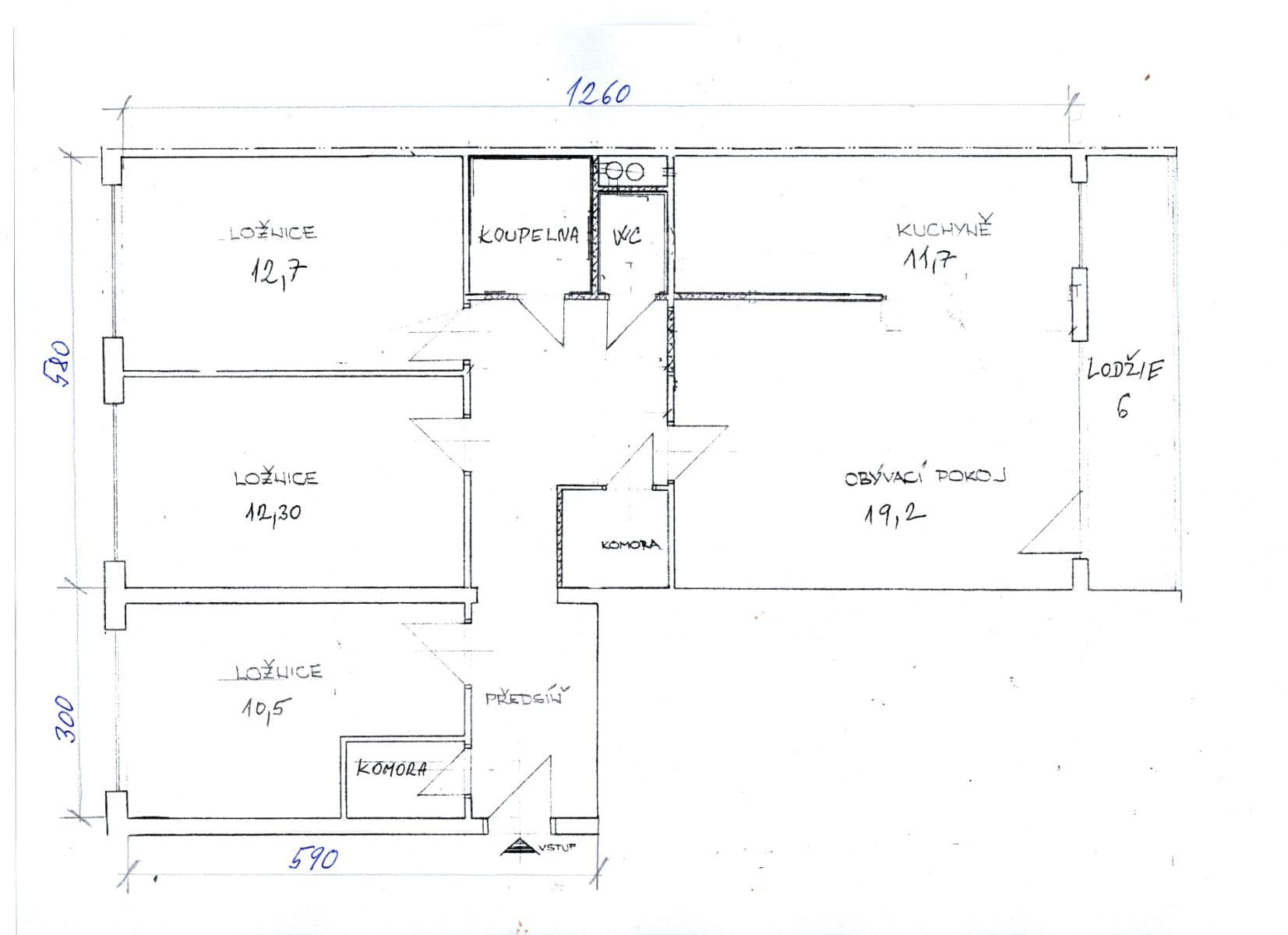 Predaj bytu 4-izbový 91 m², Bochovská, Praha, Praha Predaj bytu 4-izbový 91 m², Bochovská, Praha, Praha