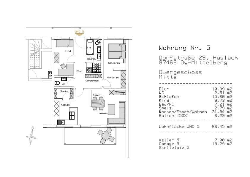 Prenájom bytu 3-izbový 87 m², Dorfstraße 29, Oy-Mittelberg, Bavorsko Prenájom bytu 3-izbový 87 m², Dorfstraße 29, Oy-Mittelberg, Bavorsko