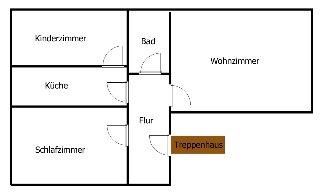 Prenájom bytu 2-izbový 50 m², Straße des Aufbaus 4, Borna, Sasko Prenájom bytu 2-izbový 50 m², Straße des Aufbaus 4, Borna, Sasko