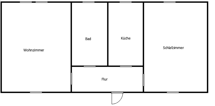 Prenájom bytu 2-izbový 50 m², Straße des Aufbaus 4, Borna, Sasko Prenájom bytu 2-izbový 50 m², Straße des Aufbaus 4, Borna, Sasko