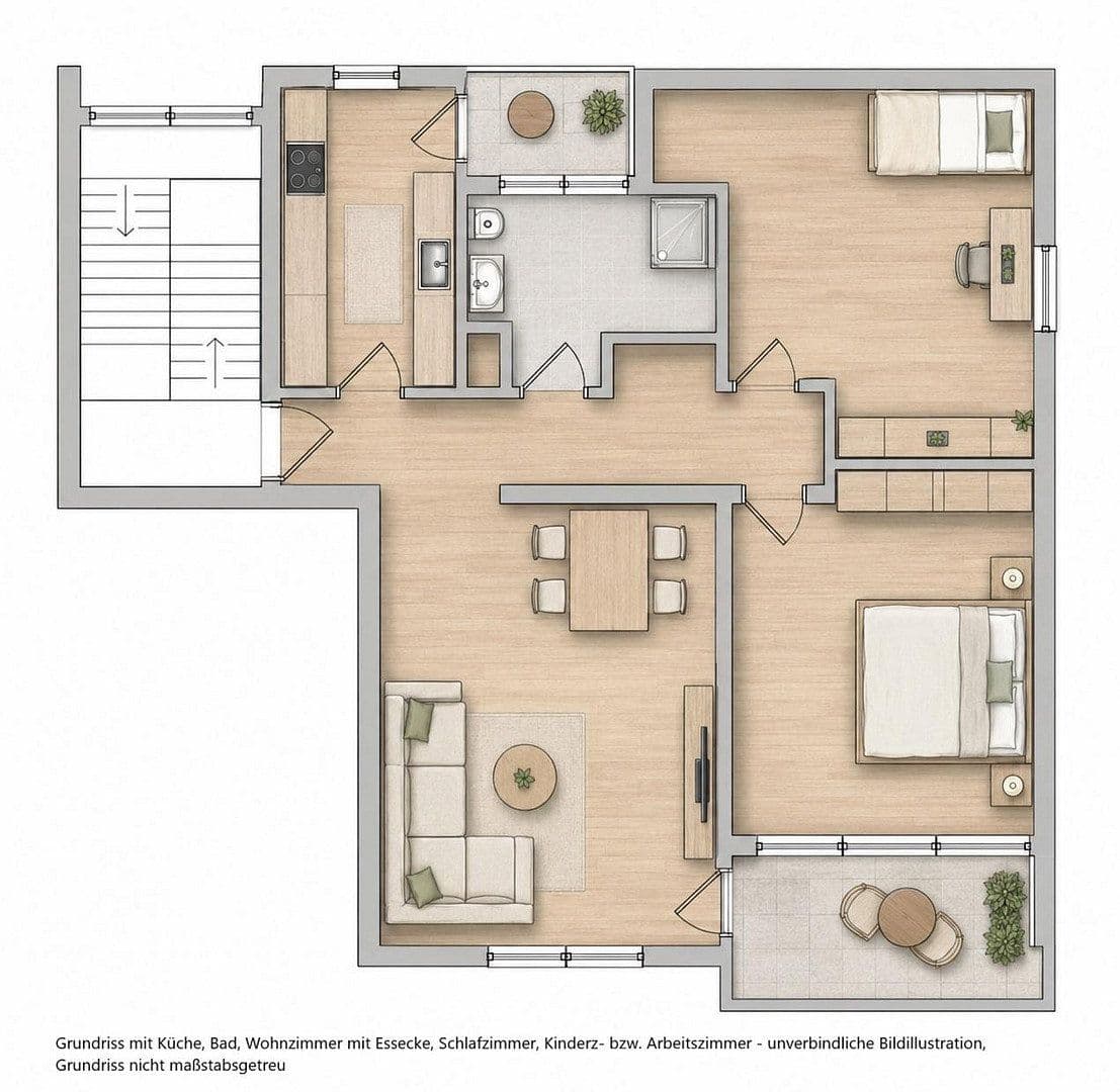 Predaj bytu 3-izbový 76 m², Vaihingen an der Enz, Bádensko-Wurttembersko Predaj bytu 3-izbový 76 m², Vaihingen an der Enz, Bádensko-Wurttembersko