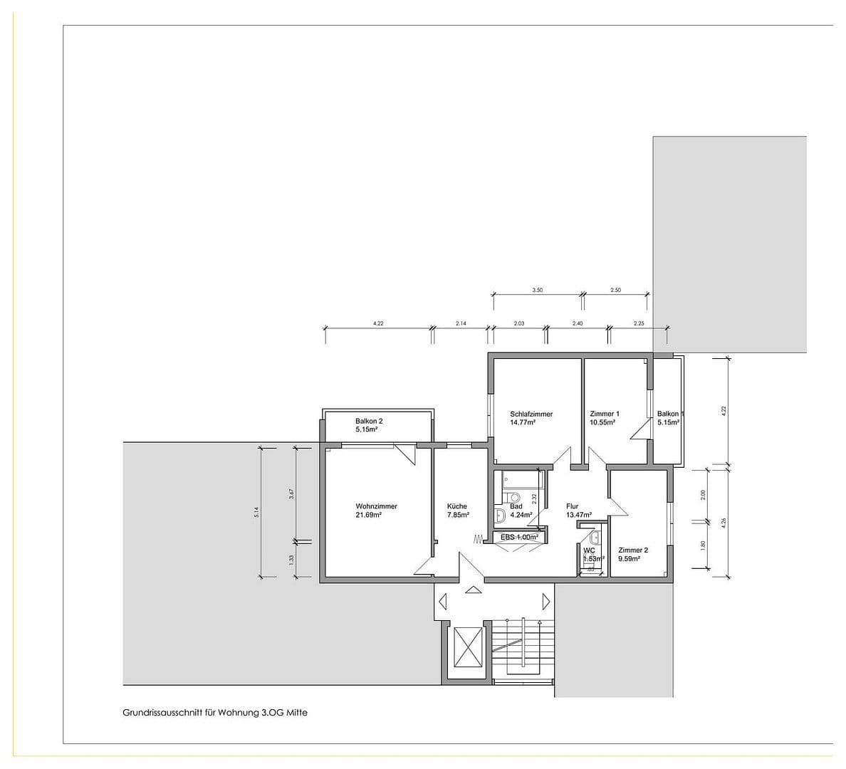 Prenájom bytu 4-izbový 89 m², Michelstädter Weg 5, Dietzenbach, Hesensko Prenájom bytu 4-izbový 89 m², Michelstädter Weg 5, Dietzenbach, Hesensko