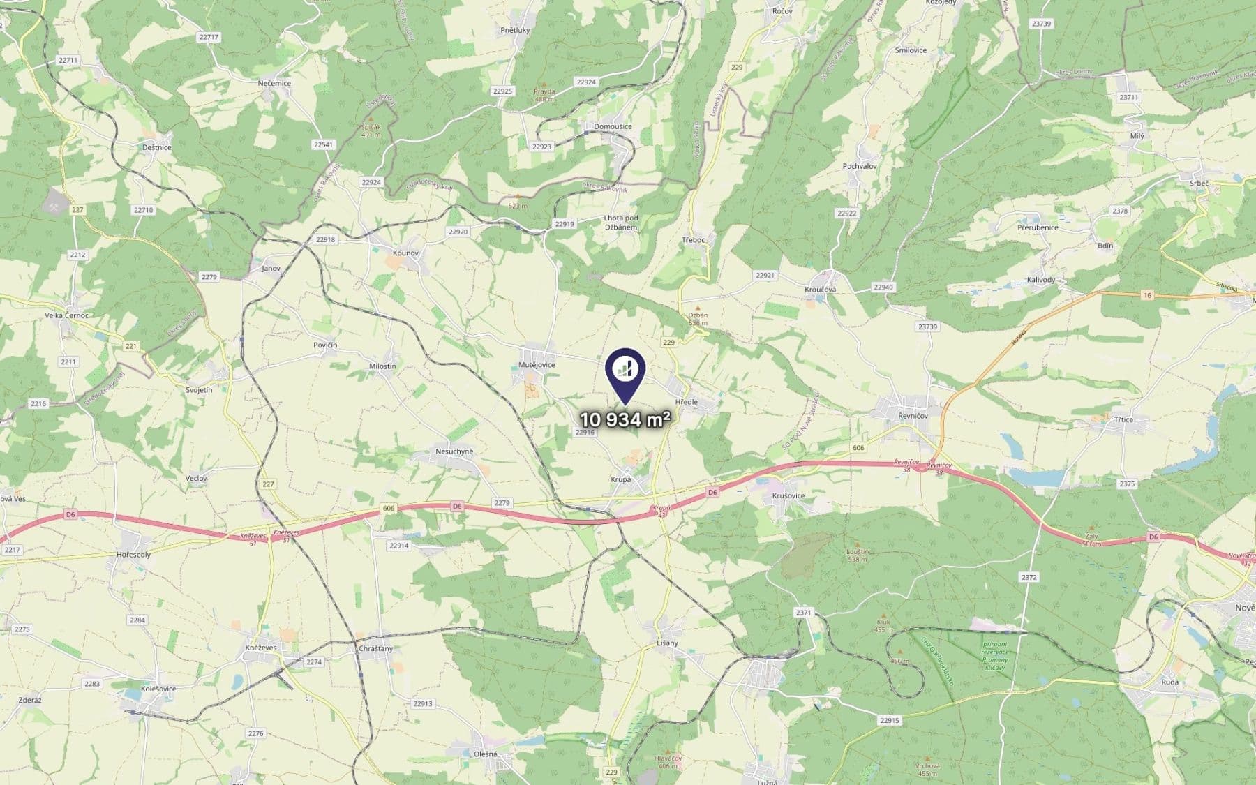 Predaj pozemku 1.215 m², Krupá, Středočeský kraj Predaj pozemku 1.215 m², Krupá, Středočeský kraj