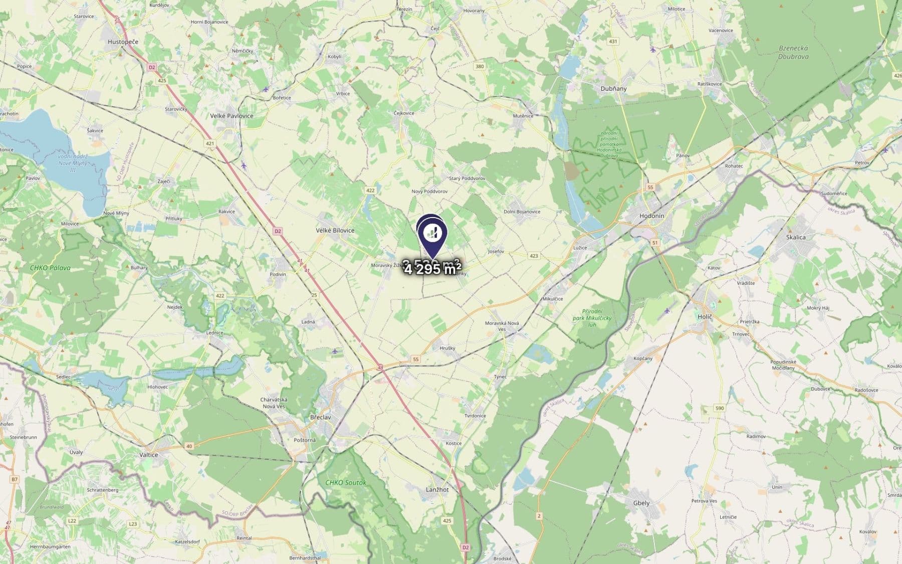 Predaj pozemku 979 m², Prušánky, Jihomoravský kraj Predaj pozemku 979 m², Prušánky, Jihomoravský kraj