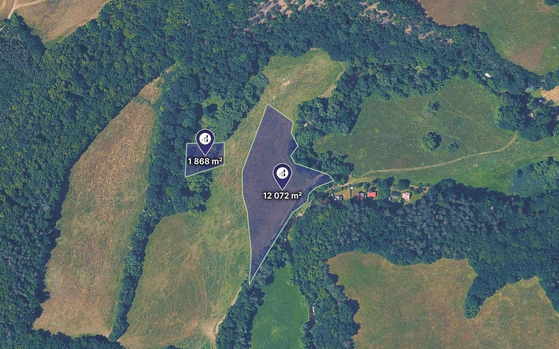 Predaj pozemku 13.940 m², Bojanovice, Středočeský kraj Predaj pozemku 13.940 m², Bojanovice, Středočeský kraj