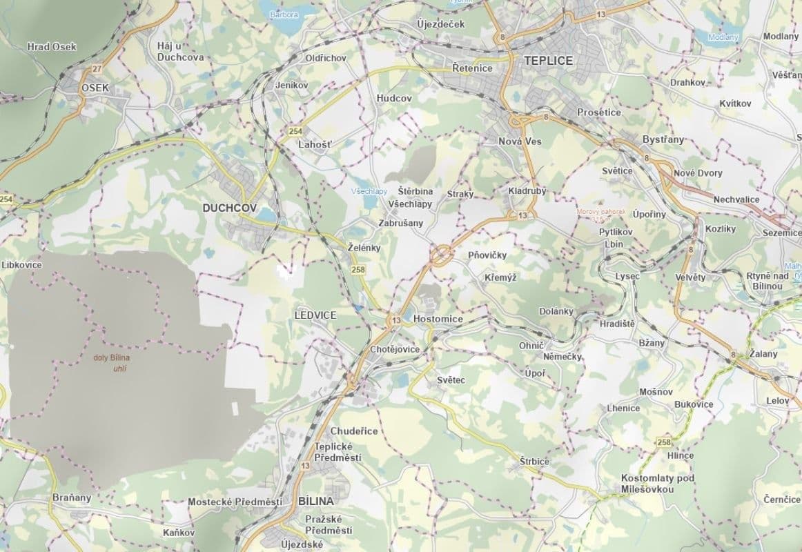 Predaj pozemku 13.499 m², Hostomice, Ústecký kraj Predaj pozemku 13.499 m², Hostomice, Ústecký kraj