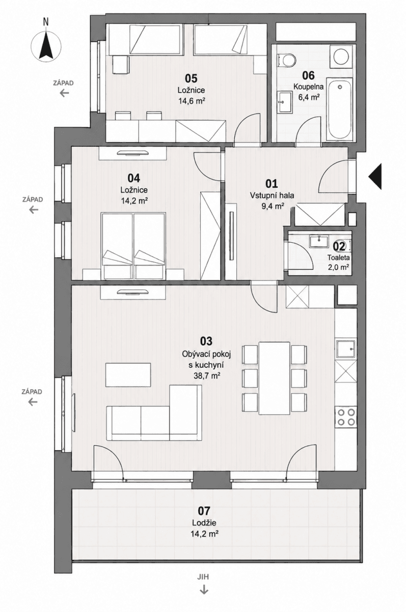 Predaj bytu 3-izbový 105 m², Mezi Vodami, Praha, Praha Predaj bytu 3-izbový 105 m², Mezi Vodami, Praha, Praha