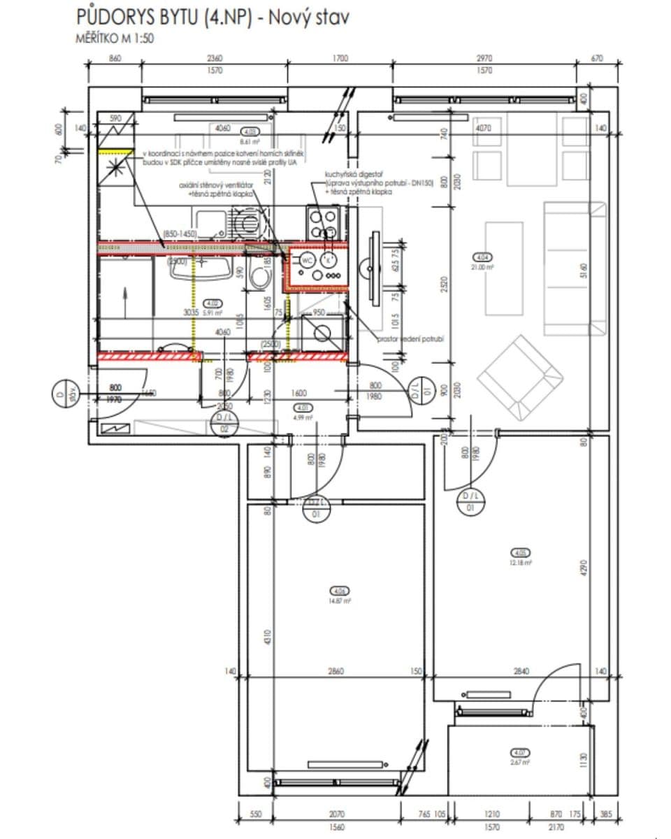 Prenájom bytu 3-izbový 71 m², Černá, Opava, Moravskoslezský kraj Prenájom bytu 3-izbový 71 m², Černá, Opava, Moravskoslezský kraj