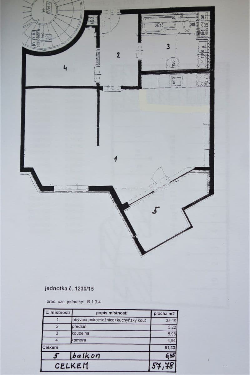 Prenájom bytu 2-izbový 52 m², Naskové, Praha, Praha Prenájom bytu 2-izbový 52 m², Naskové, Praha, Praha