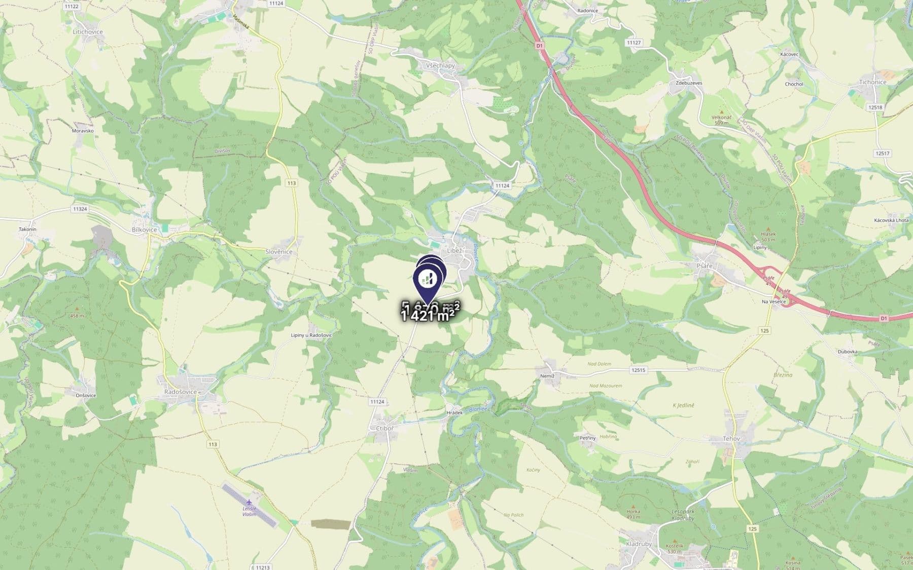 Predaj pozemku 8.739 m², Libež, Středočeský kraj Predaj pozemku 8.739 m², Libež, Středočeský kraj