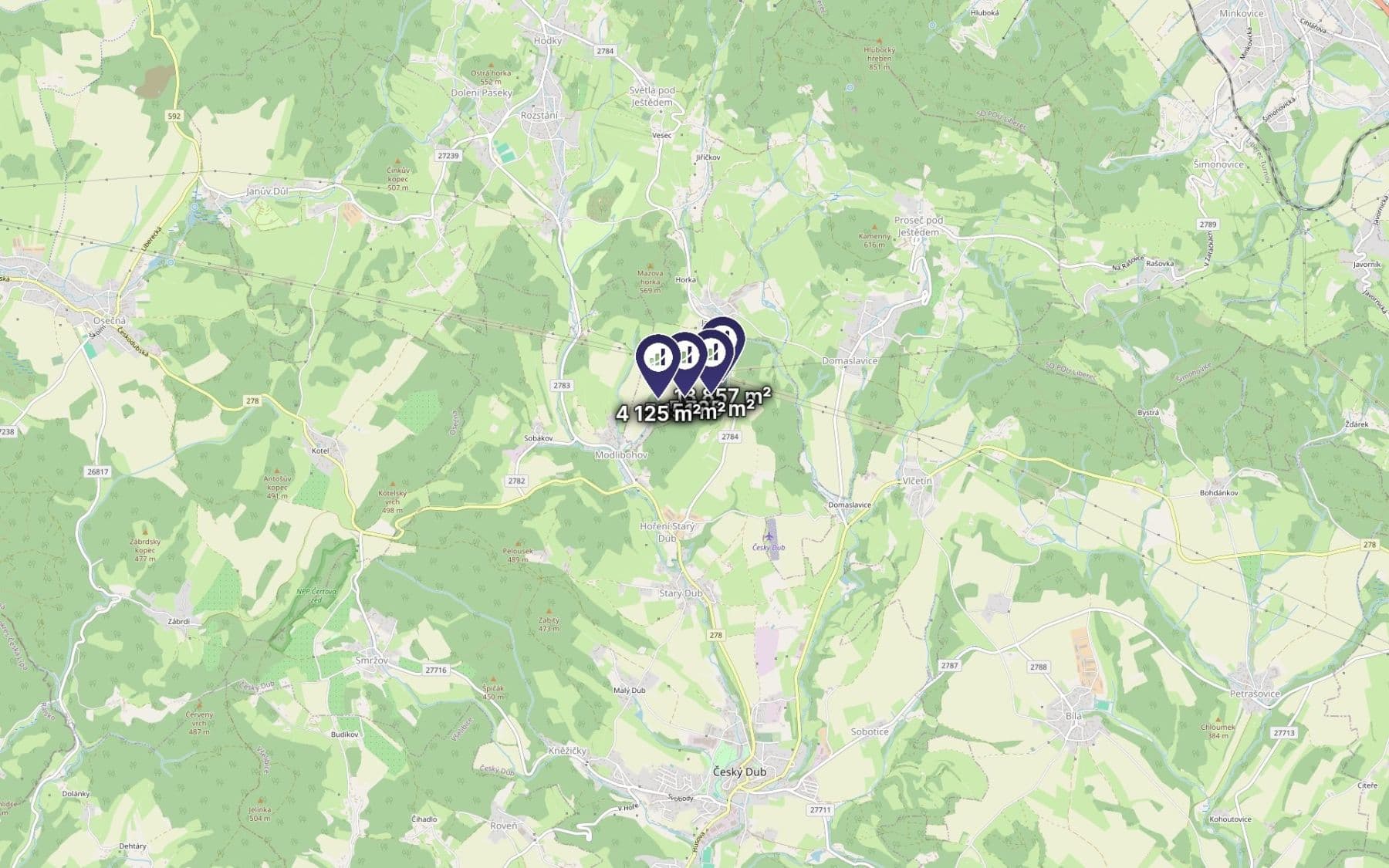 Predaj pozemku 14.459 m², Proseč pod Ještědem, Liberecký kraj Predaj pozemku 14.459 m², Proseč pod Ještědem, Liberecký kraj