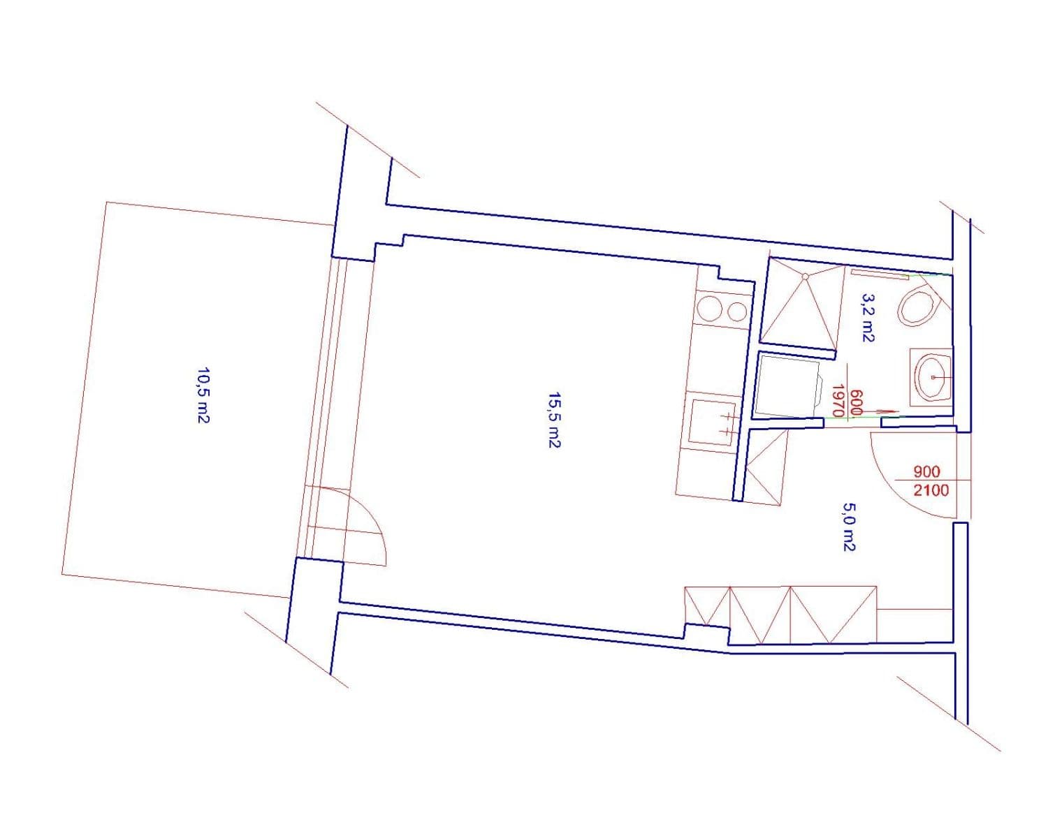 Prenájom bytu 1-izbový 24 m², Veletržní, Praha, Praha Prenájom bytu 1-izbový 24 m², Veletržní, Praha, Praha