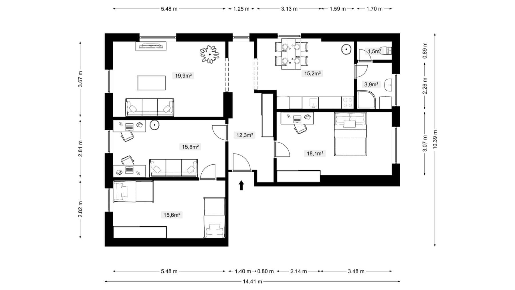 Prenájom bytu 4-izbový 107 m², Dalibora z Myšlína, Doksy, Liberecký kraj Prenájom bytu 4-izbový 107 m², Dalibora z Myšlína, Doksy, Liberecký kraj