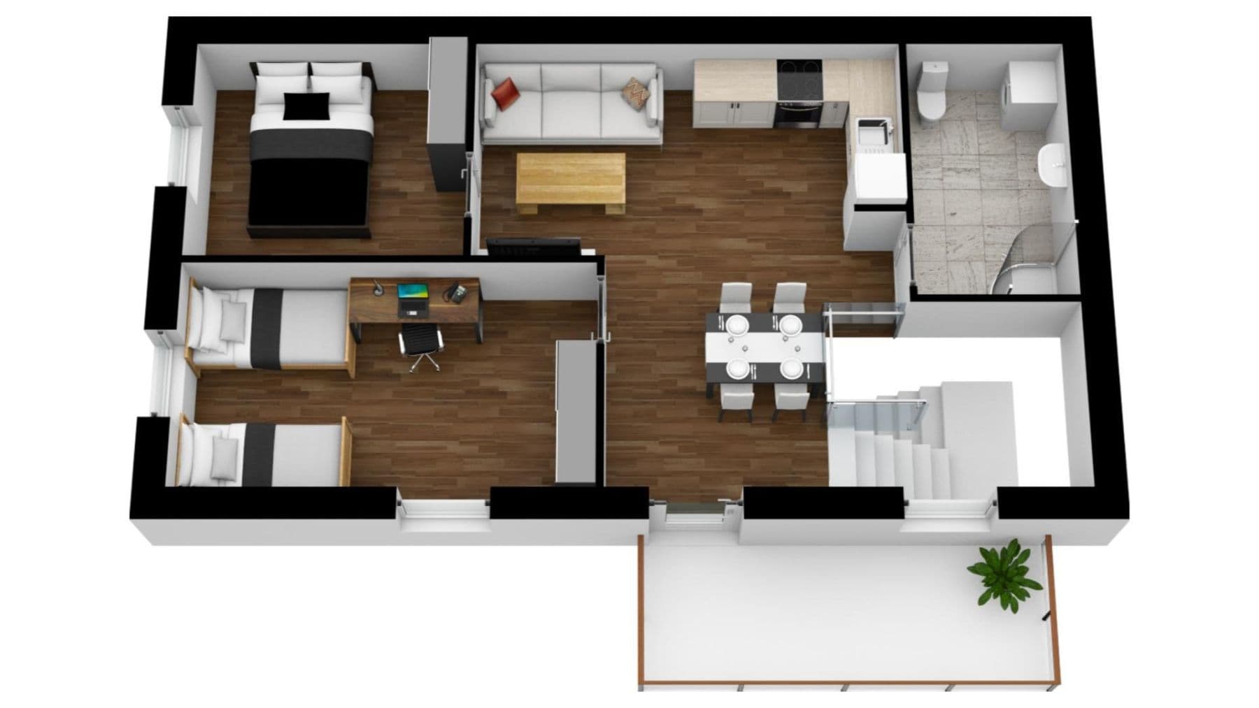 Prenájom bytu 3-izbový 73 m², Pod Borným, Doksy, Liberecký kraj Prenájom bytu 3-izbový 73 m², Pod Borným, Doksy, Liberecký kraj