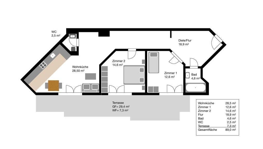 Prenájom bytu 3-izbový 89 m², Ernst Thälmann Str. 39, Heidenau, Sasko Prenájom bytu 3-izbový 89 m², Ernst Thälmann Str. 39, Heidenau, Sasko