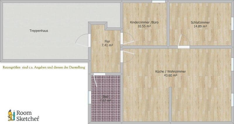 Prenájom bytu 3-izbový 85 m², Tribseer Straße 10, Stralsund, Meklenbursko-Predpomoransko Prenájom bytu 3-izbový 85 m², Tribseer Straße 10, Stralsund, Meklenbursko-Predpomoransko